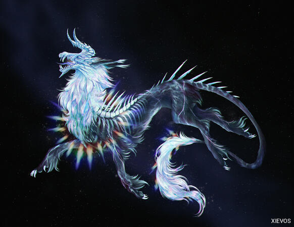 Prismatic crystal wolf oc